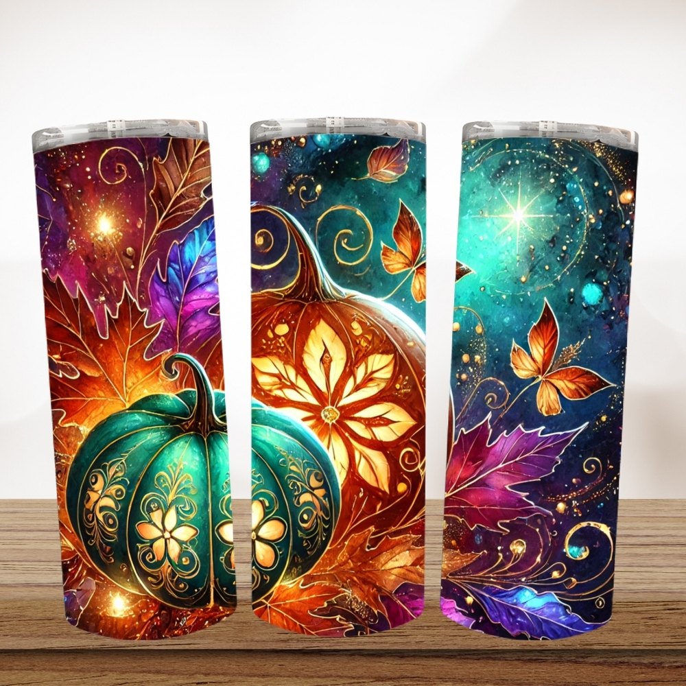 Made To Order Colorful Autumn Themed  20 Oz Tumbler